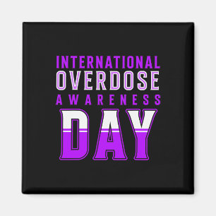 International Overdose Awareness Day - Purple Magnet