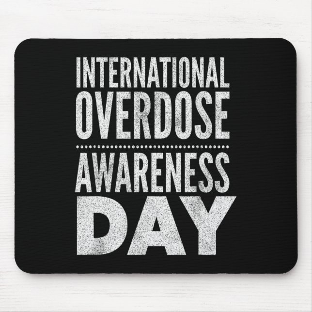 International Overdose Awareness Day Purple  Mouse Pad (Front)