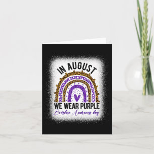 International Overdose Awareness Day Purple Rainbo Card