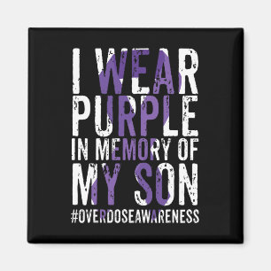 International Overdose Awareness Wear Purple Ribbo Magnet