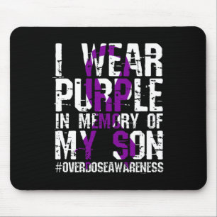 International Overdose Awareness Wear Purple Ribbo Mouse Pad