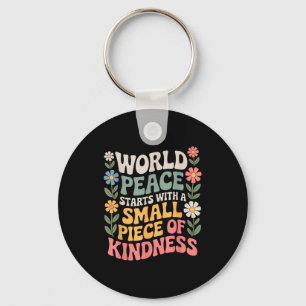International Peace Day Insring World Kindness Day Key Ring