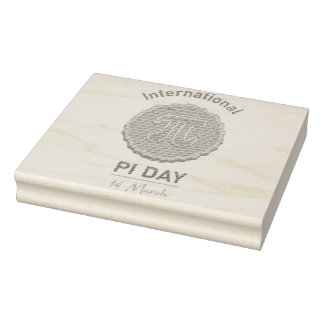 International Pi Day Rubber Stamp