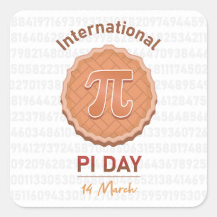International Pi Day Square Sticker