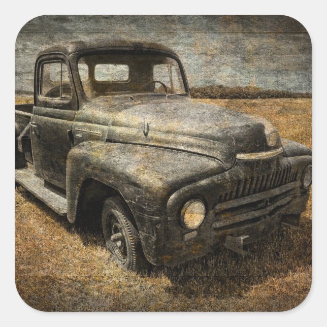 International Pickup Square Sticker (Front)