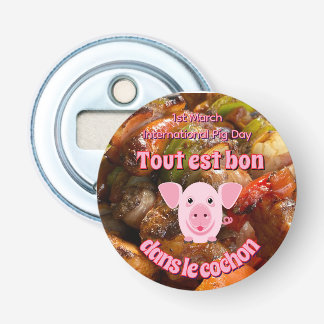 International Pig Day Bottle Opener
