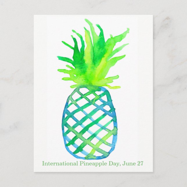 International Pineapple Day June 27 Postcard (Front)