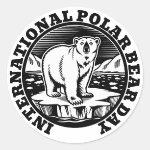 International Polar Bear Classic Round Sticker