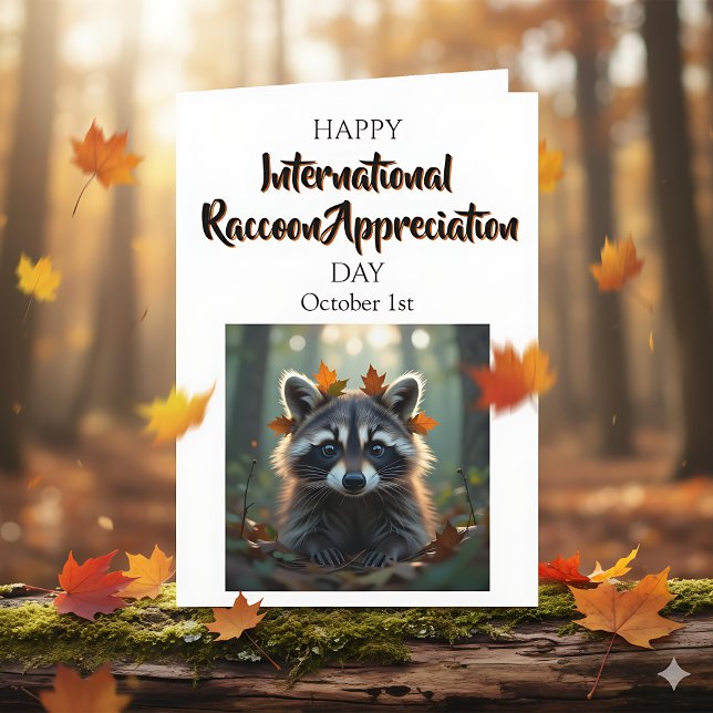 International Racoon Appreciation Day Card (Creator Uploaded)