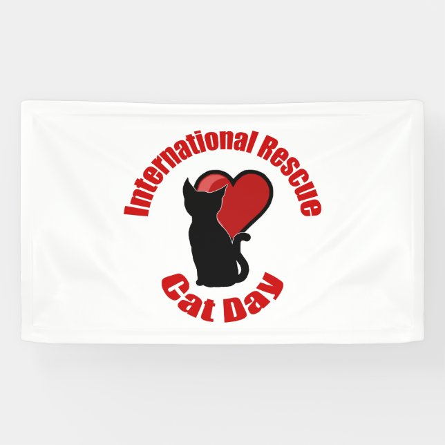 International Rescue Cat Day Banner (Horizontal)