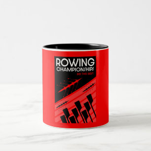International rowing Two-Tone coffee mug