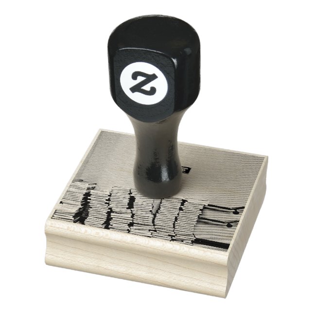 International school library day gift idea rubber stamp (Stamp)