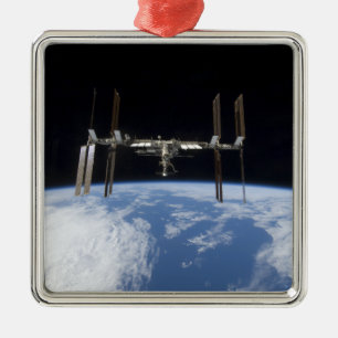 International Space Station 11 Metal Ornament