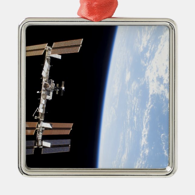 International Space Station 12 Metal Ornament (Front)