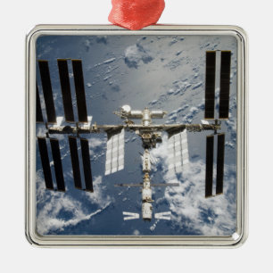 International Space Station 14 Metal Ornament