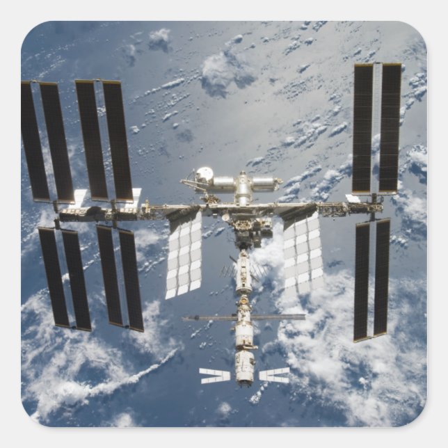 International Space Station 14 Square Sticker (Front)