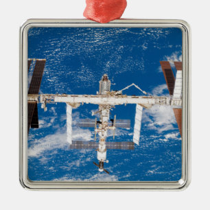 International Space Station 17 Metal Ornament