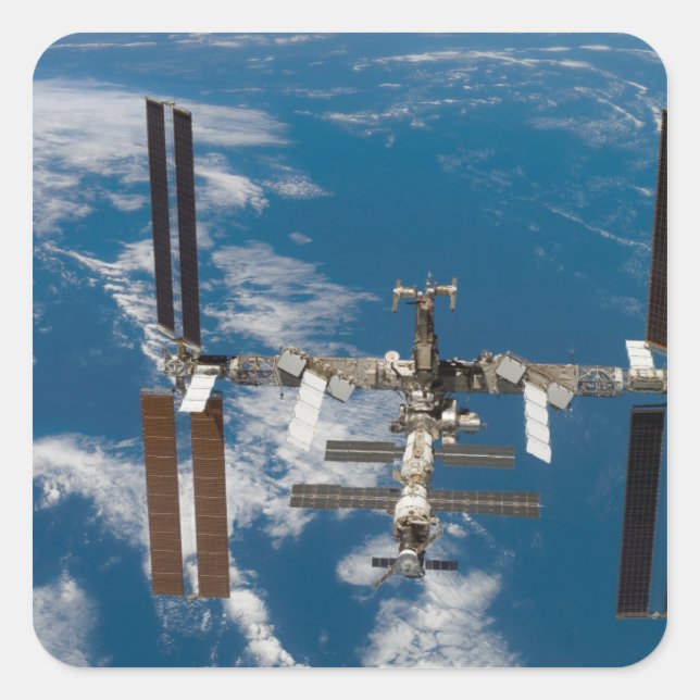 International Space Station 18 Square Sticker (Front)