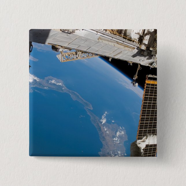 International Space Station 27 15 Cm Square Badge (Front)