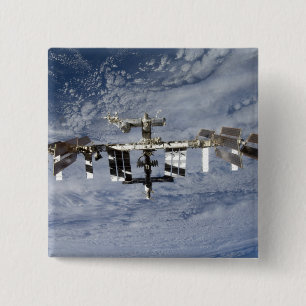 International Space Station 28 15 Cm Square Badge