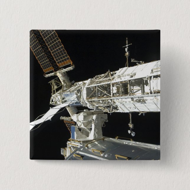 International Space Station 8 15 Cm Square Badge (Front)