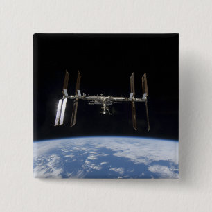 International Space Station 9 15 Cm Square Badge