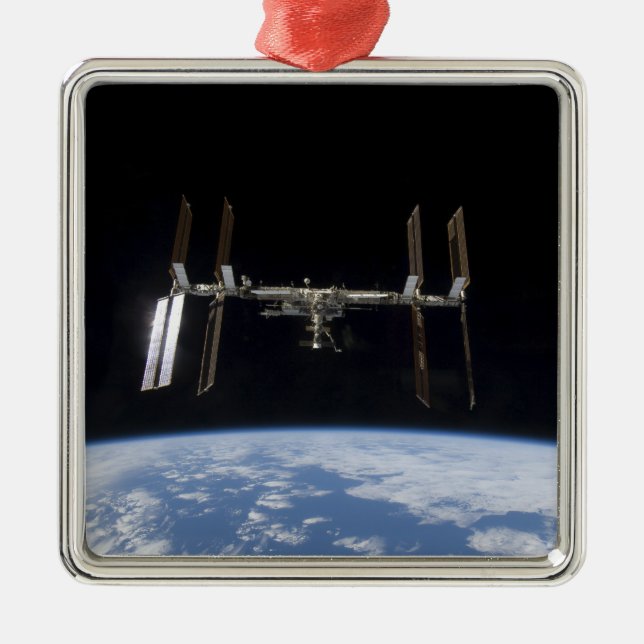 International Space Station 9 Metal Tree Decoration (Front)