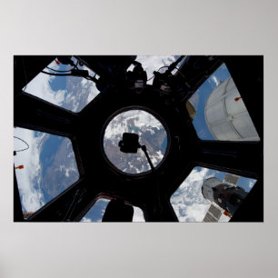International Space Station Cupola Poster