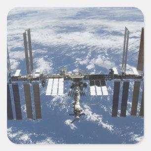 International Space Station in orbit 2 Square Sticker