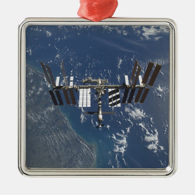 International Space Station in orbit 3 Metal Ornament (Front)