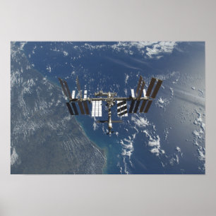 International Space Station in orbit 3 Poster