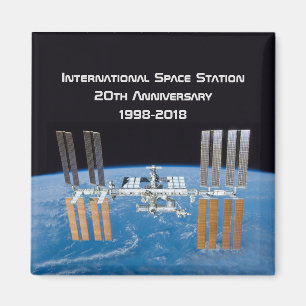 International Space Station ISS 20th Anniversary Magnet