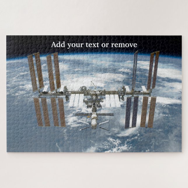 International Space Station satelite planet Earth, Jigsaw Puzzle (Horizontal)
