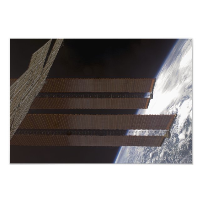 International Space Station's solar array panel Photo Print (Front)