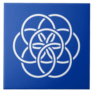 International Symbol of Planet Earth Ceramic Tile