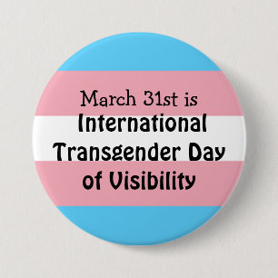 International Transgender Day of Visibility 7.5 Cm Round Badge