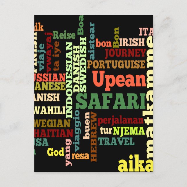 International Travel Blessings Postcard (Front)