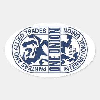 International Union of Painters and Allied Trades Oval Sticker