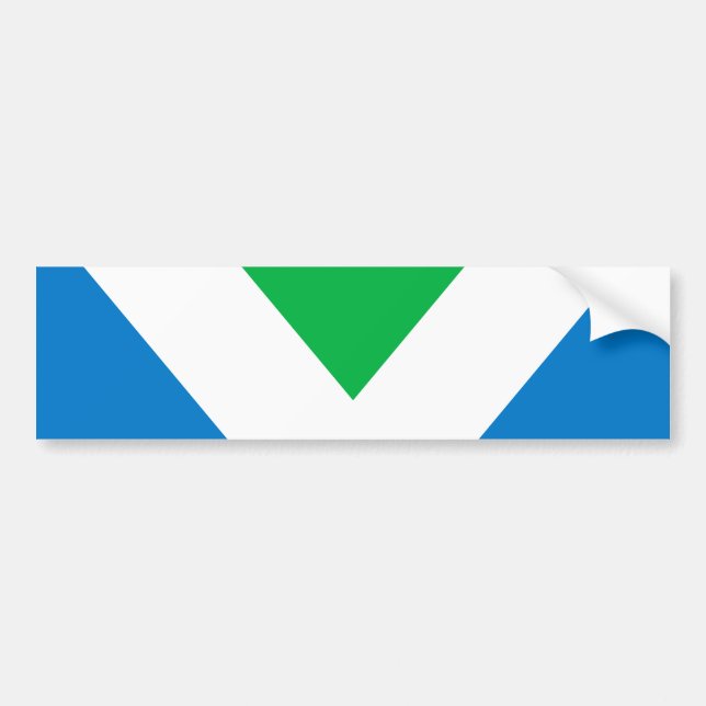International Vegan Flag Bumper Sticker (Front)