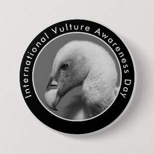 International Vulture Awareness Day 7.5 Cm Round Badge