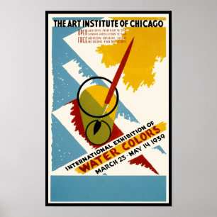 International Water Colour Exhibition Poster