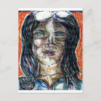 International Woman of Mystery Postcard