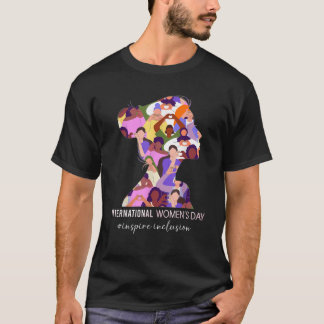 International Women s Day 2025 Inspire Inclusion F T-Shirt