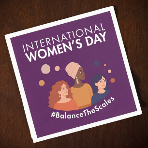 International Women’s Day 2026 Balance The Scales Napkin
