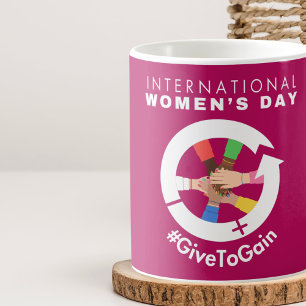 International Women’s Day 2026 Give To Gain Coffee Mug
