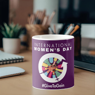 International Women’s Day 2026 Give To Gain Coffee Mug