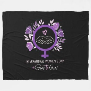 International Women’s Day 2026 March 8 Fleece Blanket
