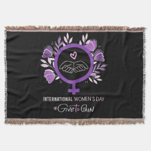 International Women’s Day 2026 March 8 Throw Blanket