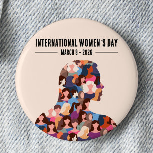 International Women’s Day 6 Cm Round Badge