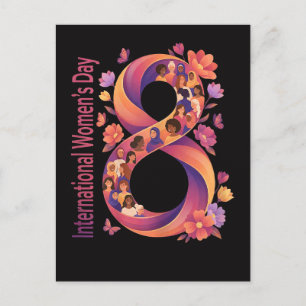 International Women’s Day 8 March Invitation Postcard